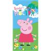 Jerry Fabrics Peppa Wutz Asciugamano Telo Mare Telo Spiaggia Peppa Pig Pronta per la Mia Vacanza per Bambini, Adolescenti, 70 x 140 cm, 100% Cotone