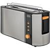 XSQUO Useful Tech XSQUO Vital Toast Tostapane Capacità Due Tostate Slot XL 1000 W di potenza funzione scongelamento e riscaldante, 1000 W, in acciaio inox