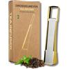 Drosselmeyer Filtro tè in acciaio inox per tè sfuso Drosselmeyer | Colino tè microforato per tisane ed erbe aromatiche. Per tazza o teiera, anti goccia e riutilizzabile.