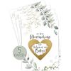HIMMEL.HERZ.PAPIER Gravidanza annunciata I Baby Annunciazione I Regali Rubellose Incinta I Gravidanza Senza Felicità - Otteniamo un bambino - Set di 5 pezzi