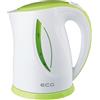 ECG RK 1758 Green - Bollitore in plastica, 1,7 litri, colore: Verde/Bianco