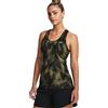 Under Armour HeatGear Racer Print Tank T-Shirt, Verde, XS Donna