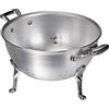 Baldassare Agnelli Pentole Agnelli, FAMA1520, Colapasta a 3 Piedi con 2 Maniglie in Acciaio Inossidabile, Alluminio, Argento