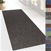 KARAT Tappeto a passatoia per cucina, corridoio e soggiorno, tappeto su misura, al metro, per corridoio, soggiorno, tappeto (80 x 300 cm, colore antracite alto)