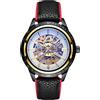 RORIOS Moda Orologio da Uomo Orologio Meccanico Automatico con Cinturino in Pelle Scheletro Uomo da Polso per Uomo