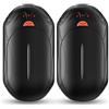ANNMEONZ Scaldamani ricaricabili, confezione da 2 pezzi, 6000 mAh, riscaldatore elettrico portatile, 24 Hrs, scaldamani elettrico, termoterapia ideale per esterni, caccia, golf, campeggio, caldo