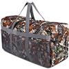 REDCAMP Borsa da viaggio pieghevole, borsa sportiva grande, 75L/96L/100L, borsone ripiegabile, borsone impermeabile leggero, Foglia Camouflage 96L, 96l