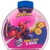 Marvel Spiderman Bubble Bath & Wash bagnoschiuma al profumo di mirtillo 300 ml per bambini