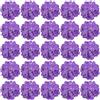 FagusHome 30 teste di ortensie artificiali in seta, fiori e steli, ortensie finte, per la decorazione della casa e del matrimonio (viola)