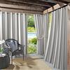 Sun Zero, Tenda a pannello Valencia a righe cabana, per interni ed esterni, con occhielli, protezione UV, alta efficienza energetica, confezione da 2