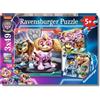Ravensburger - Puzzles Paw Patrol The Mighty Movie Confezioni Da 3 | Puzzle Bambini 5 Anni O Più | Regalo Bimba 5 Anni 3 X 49 Pezzi | Puzzle Bambini 21 X 21 Cm | Puzzles Perfetti Ravensburger