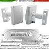 Securvera Sensore Movimento Esterno Barriera Microonde Attive Lobo L150X∅4 MT Antifurto