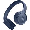 JBL Tune 520BT Cuffie On-Ear Bluetooth Wireless, Pieghevoli e Leggere, Microfono e Comandi su Padiglione con Voice Aware, JBL Pure Bass, Connessione Multipoint, fino a 57 ore di Autonomia, Blu