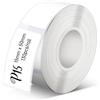 Pristar Nastro per etichette Pristar P15 Carta termica autoadesiva per etichette 15mm*50mm, compatibile con stampante per etichette P15, Bianco, 130 etichette/rotolo, 1 rotolo