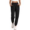 CRZ YOGA Donna Pantaloni da Jogging con Coulisse Pantaloni Casuale Pantaloni della Tuta Tasche Laterali Nero 46