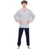 Navigare Pigiama Uomo Invernale Caldo Cotone Interlock 2141350 G.Melange TG XXL