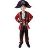 Carnavalife Costume Pirata Zombie per Bambini 3-12 anni per Halloween e Carnevale, Costume da Pirata Morte Vivente Terrore+Cappello Pirata, Costume Pirata dei Caraibi Bambino (5-6 anni)