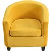 CHNSHOME Coprisedili Poltroncina club 2 pezzi Copripoltrona 1 posto Fodera per poltrona Chesterfield 1 posto cocktail Sedia Coprisedie per bar Tullsta Zenzero