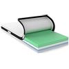 Amazon Basics Materasso 2 in 1 con nucleo in schiuma ibrida, Medio-rigido (H3) e rigido (H4), 180 x 200 x 18 cm, Bianco