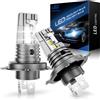 Pulilang Lampadine H4 LED 16000LM, 2023 Nuovo 6500K Bianco 12V LED H4 HB2 9003 Fari Auto e Moto 400% Luminoso H4 Anabbagliante Abbagliante Luce Anti Errore Canbus, per Lampade Alogena e Xenon, 2PCS