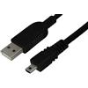 mr!tech® Cavo dati/di ricarica USB per Panasonic HX-W580 / Lumix DMC-3D1, F2, F3, FH1, FH2, FH3, FH4, FH5, FH6, FH7