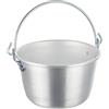 Baldassare Agnelli Pentole Agnelli Family Cooking Alluminio Paiolo con Manico ad Arco, Argento, 30 cm