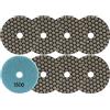FOCSTOL Tamponi Diamantati per Lucidatura - 8 pezzi 100mm #1500 Disco Diamantato per Lucidatura per Granito Marmo Pietra Artificiale Quarzo per Smerigliatrice Angolare