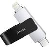 iDiskk 256G TYPE-C a Lightning USB Photo Stick per iPhone, MFi Certified 2 in 1 Memory Stick per iPad, iPhone Storage per USB-C Phone, iOS sistema Mac e computer