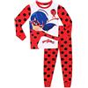 Sabor Pigiama Bambina Invernale Ladybug Pigiama in Caldo Cotone (5870 Rosso, 3 Anni)