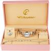 BELLOS Cofanetto Orologio Donna - Parure di gioielli- Collana-Anello- Orecchini - Cinturino