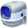 NUKied Lettiera per gatti con gabbia automatica a prova di sabbia, funzione di sterilizzazione e deodorizzazione, con paletta inclusa, lettiera extra large per gatti, facile da pulire