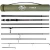 RIGGED & READY TRAVEL FISHING Rigged and Ready S Max. Big Fish Potente Predator Surf Travel Canna da pesca + 2 punte Hi-Carbon 3.6+3.2m 11' 10+10' 7 Opzioni canna compatta 59cm Custodia 66cm Cast W 100+170g