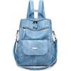 FANDARE Zaino da donna, borsa a tracolla per ragazze, borsa a mano impermeabile, borse scolastiche, zaini, borse da viaggio, zaino da viaggio, zaino da viaggio, multifunzione, Daypacks, Blu, L,