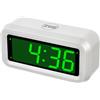 Timegyro Allarme digitale clcok, orologio da scrivania alimentato a batteria, 3 livelli di luminosità regolabile, 12/24 ore, ripetizione, grande schermo LED da 3 cm, sveglia da comodino camera da