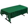 LA Linen Tovaglia Rettangolare in Popeline di Poliestere, Verde Smeraldo, 152 x 213 cm