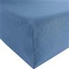 Bassetti Lenzuolo con angoli in jersey singolo, blu, 90 x 190 cm, 100 x 220 cm, 9260164 Oltremare