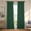 HPD Half Price Drapes Tende oscuranti in finto lino, per camera da letto, lunghe 248 cm (1 pannello), 127 x 227 cm (larghezza x lunghezza), per soggiorno, colore: verde chiave
