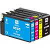 Skydo 953XL Multipack Cartucce d'inchiostro compatibili per HP 953 XL per HP OfficeJet Pro 7720 7740 8715 8710 8210 8218 8720 7730 8725 8728 8730 8740 (4 PACK, Nuovo Chip)