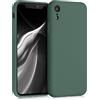 kwmobile Custodia Compatibile con Apple iPhone XR Cover - Back Case per Smartphone in Silicone TPU - Protezione Gommata - verde militare