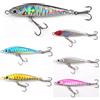 Senvenelec 6pcs Peche Kit: 6 Esche da Pesca 3D Eye, Metalliche, Adatte per Strati d'Acqua Superiore, Medio e Inferiore