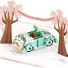 Hallmark Signature Paper Wonder Pop Up - Biglietto di auguri per matrimonio (auto classica, Just Married)