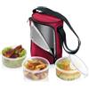 Tescoma BORSA TERMICA-ISOLANTE CON 3 CONTENITORI DA 1.5 L CIASCUNO, BORDEAUX "FRESHBOX"