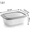 Tescoma CONTENITORE FREEZER CON CESTELLO, 1 LT "4FOOD"