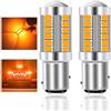 Teguangmei 1157 BAY15D P21/5W Lampadina LED per Auto Ambra 900LM Lampadina LED Super Luminosi 5730 33-SMD Utilizzata per Indicatori di Direzione Anteriori e Posteriori per Auto 12-30V 3.6W- 2Pcs