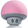 Hipipooo Mini altoparlante portatile senza fili Bluetooth con ventosa Compatibile con telefono cellulare, laptop, pc (rosa)