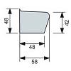 Grandform/Kinedo Seduta Polistirene Small per Hammam cm 100