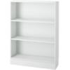 Libreria larga con 2 ripiani tinta bianca - 79x26.7x108 cm