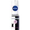 Nivea Confezione da Deo Spray per donne, anti-traspirante, senza macchie, 6 X 150 ML, Invisible For Black and White