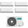 Hisense Climatizzatore Energy Pro Plus Hisense quadri split 9000+9000+9000+9000 btu inverter con wifi 4AMW105U4RAA in A++