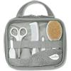 Nuvita Beauty Set Neonato con Forbici, Spazzola, Pettine, Taglia Unghie - Sage Green